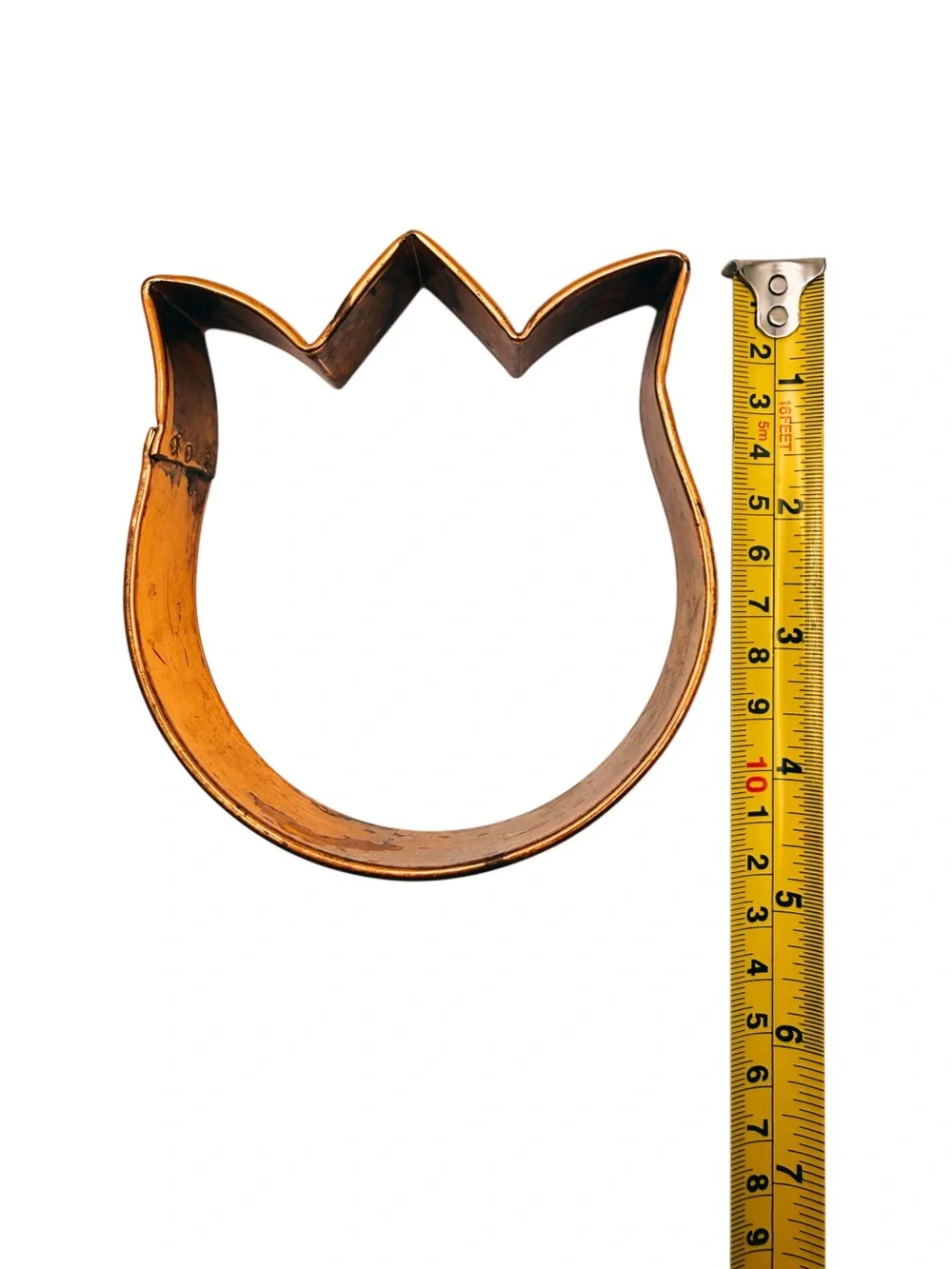 Oversized 6” X-Large Copper Cookie Cutter Set - Gingerbread, Tree, Tulip, Leaf